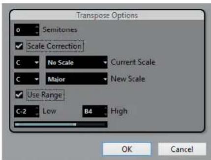 STEINBERG Cubase Pro 9.5 - Configuration de la transposition - 1
