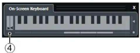 STEINBERG Cubase Pro 9.5 - Options du Clavier à l'écran - 2