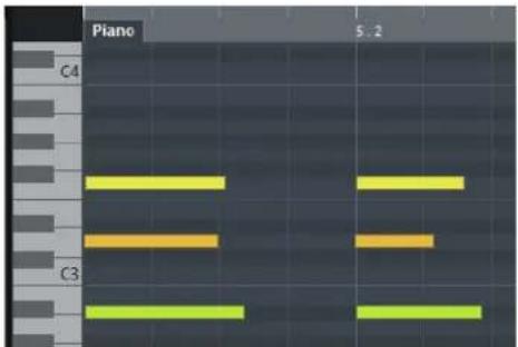 STEINBERG Cubase Pro 9.5 - Affichage des notes - 1