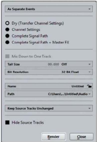 STEINBERG Cubase Pro 9.5 - Rendre les pistes - 1