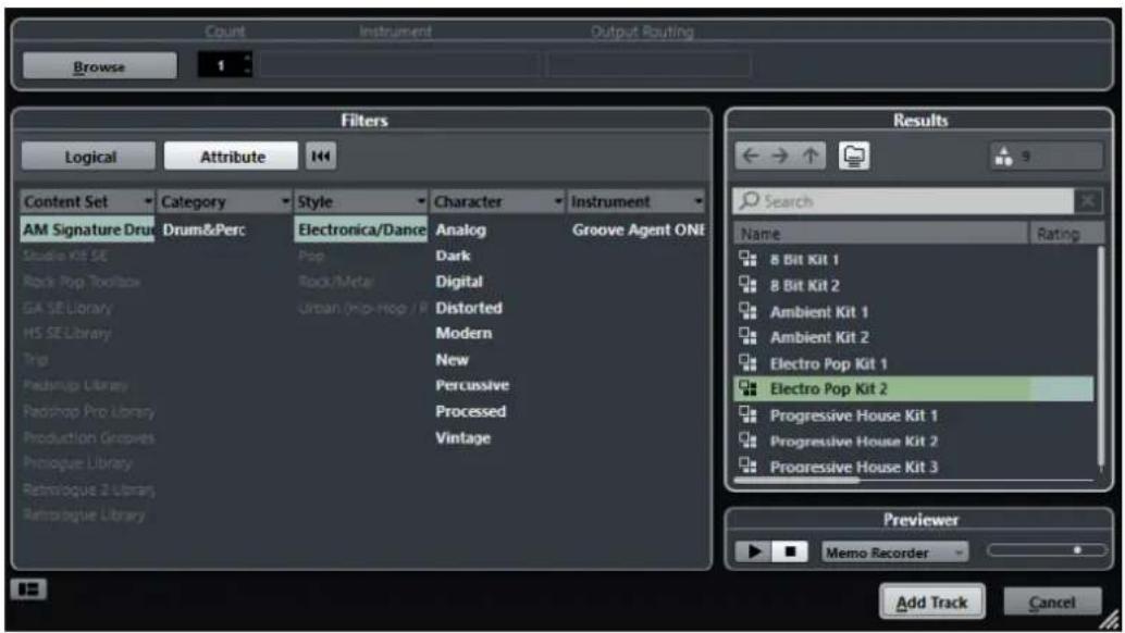 STEINBERG Cubase Pro 9.5 - Ajout depistes - 2