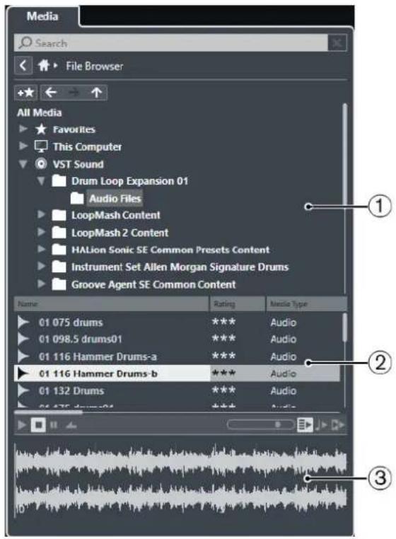 STEINBERG Cubase Pro 9.5 - Page de résultats de l'Explateur de fichiers - 1