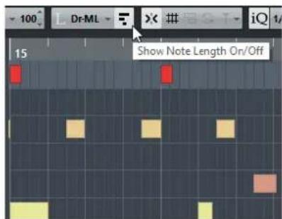 STEINBERG Cubase Pro 9.5 - Affichage des notes - 2