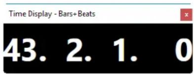 STEINBERG Cubase Pro 9.5 - Fenêtre Affichage temps - 1