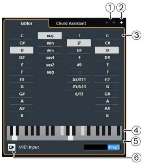 STEINBERG Cubase Pro 9.5 - Éditeur d'accords - 1