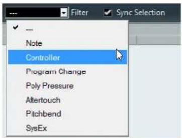 STEINBERG Cubase Pro 9.5 - Filtrer les événements MIDI - 1