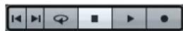 STEINBERG Cubase Pro 9.5 - Boutons Transport - 1