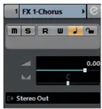 STEINBERG Cubase Pro 9.5 - Inspecteur des pistes de voie FX - 1