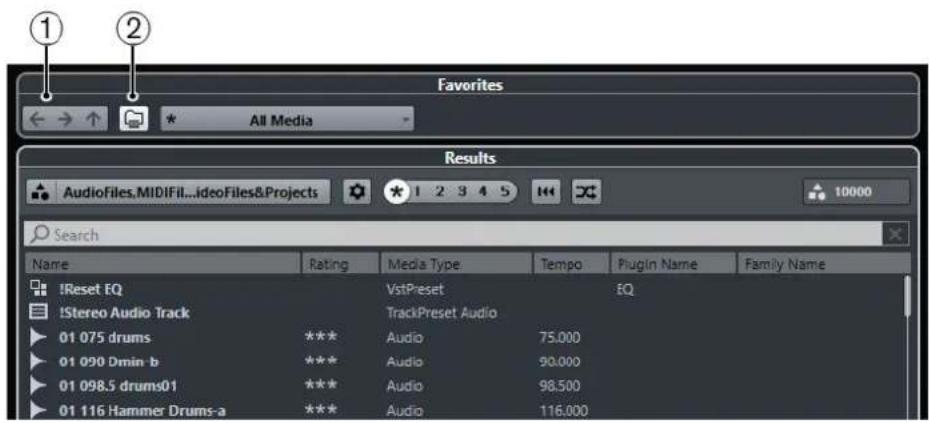 STEINBERG Cubase Pro 9.5 - Commandes de navigation - 1