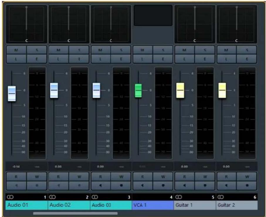 STEINBERG Cubase Pro 9.5 - Section des faders - 1