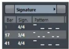 STEINBERG Cubase Pro 9.5 - Inspecteur de la piste Signature - 1