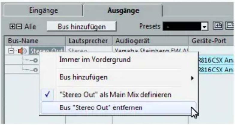 STEINBERG Cubase LE 7 - Ausgänge hinzufügen - 1