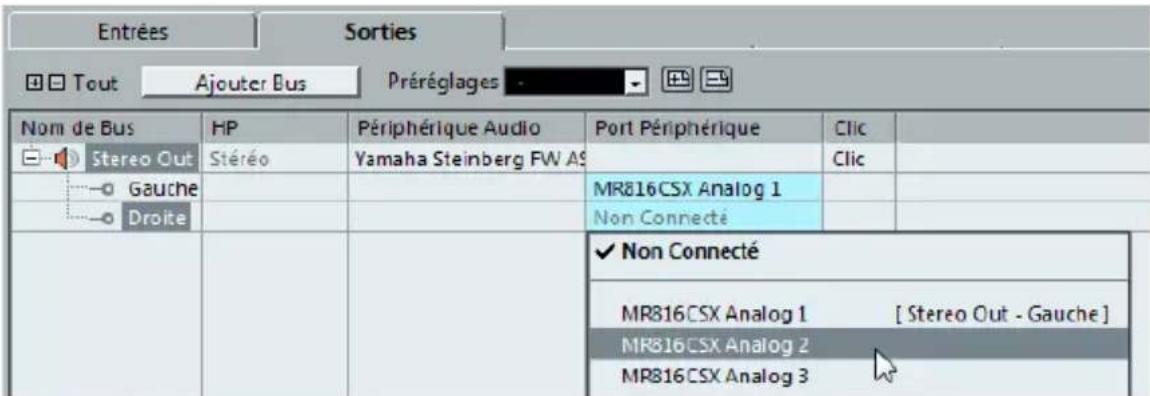 STEINBERG Cubase LE 7 - Ajouter des sorties - 2