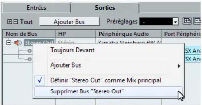STEINBERG Cubase LE 7 - Ajouter des sorties - 1