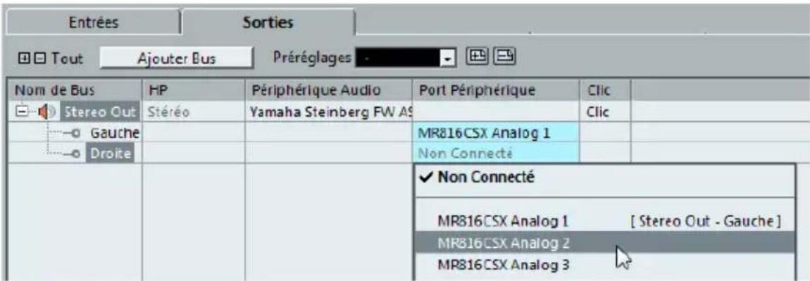 STEINBERG Cubase AI 7 - Ajouter des sorties - 2