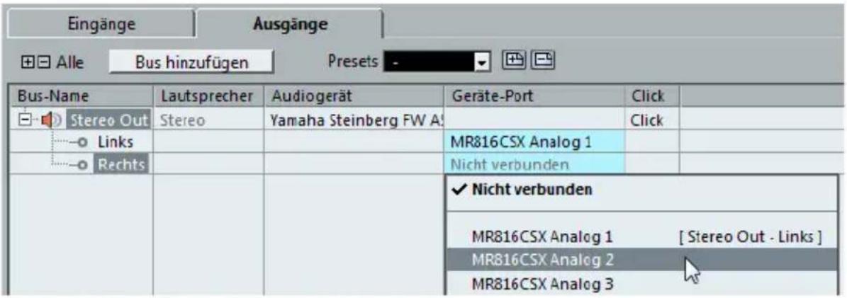 STEINBERG Cubase AI 7 - Ausgänge hinzufügen - 2