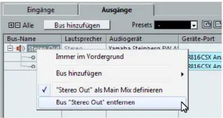 STEINBERG Cubase AI 7 - Ausgänge hinzufügen - 1