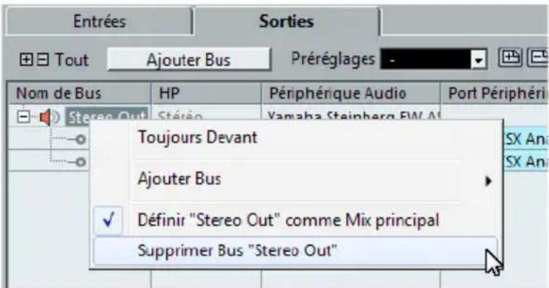 STEINBERG Cubase AI 7 - Ajouter des sorties - 1