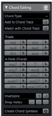 STEINBERG Cubase AI 10 - Section Édition d'accords (Cubase Elements uniquement) - 1