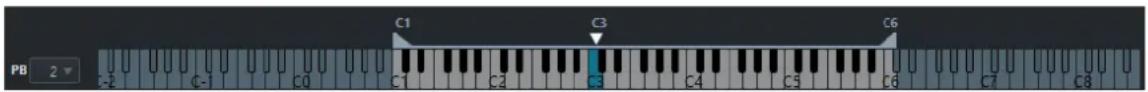 STEINBERG Cubase AI 10 - Section du clavier - 1