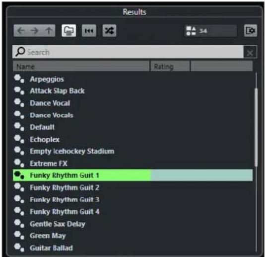 STEINBERG Cubase AI 10 - Explorateur de préréglages - 1