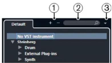 STEINBERG Cubase AI 10 - Sélecteur d'instrument VST - 1