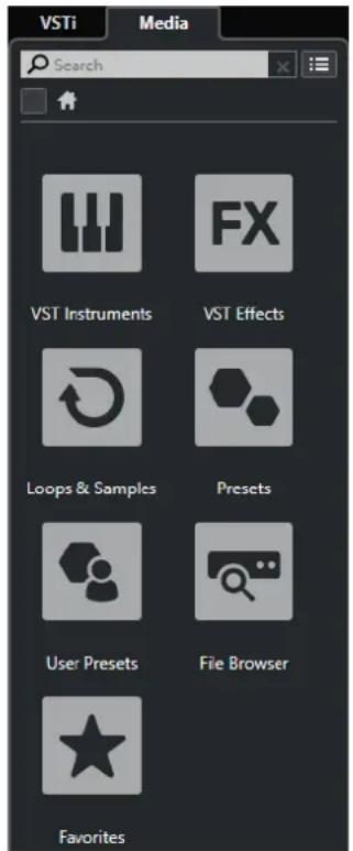 STEINBERG Cubase AI 10 - Rack de Média dans la zone droite (non compris dans Cubase LE) - 1