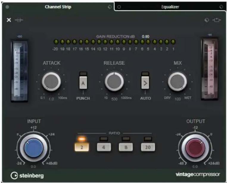 STEINBERG Cubase AI 10 - VintageCompressor - Affichage détaillé (Cubase Elements uniquement) - 2
