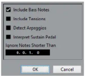 STEINBERG Cubase AI 10 - Boîte de dialogue Créer des symboles d'accords - 1