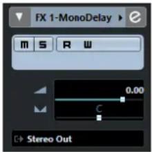 STEINBERG Cubase AI 10 - Inspecteur des pistes de voie FX - 1