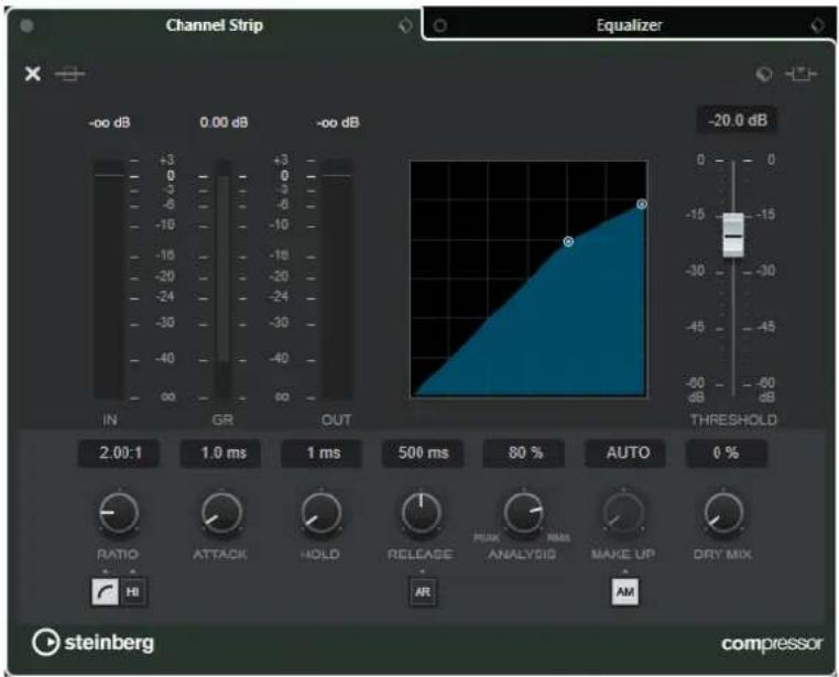 STEINBERG Cubase AI 10 - Standard Compressor - Affichage détaillé - 2
