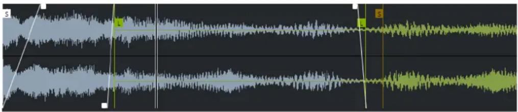 STEINBERG Cubase AI 10 - Graphique de la forme d'onde - 1
