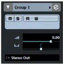 STEINBERG Cubase AI 10 - Inspecteur des pistes de voie de Groupe - 1
