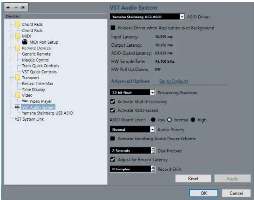 STEINBERG Cubase AI 10 - Boîte de dialogue Configuration du studio - 1
