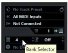 STEINBERG Cubase AI 10 - Messages Bank Select - 1