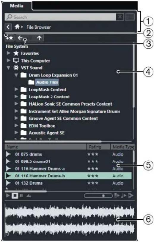 STEINBERG Cubase AI 10 - Page Explorateur de fichiers - 1
