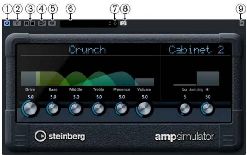 STEINBERG Cubase AI 10 - Interfaces des effets - 1