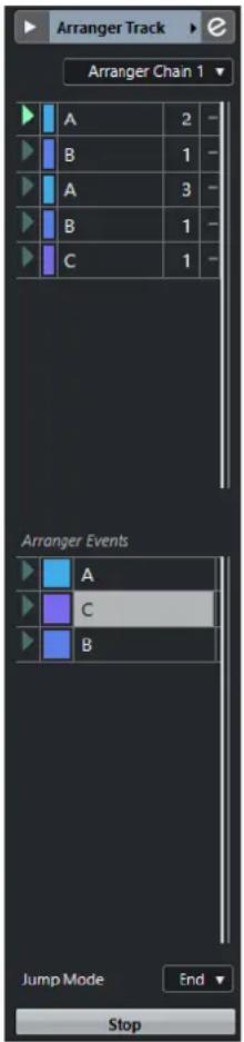STEINBERG Cubase AI 10 - Inspecteur de la piste Arrangeur - 1
