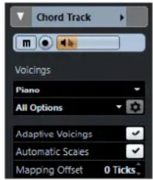STEINBERG Cubase AI 10 - Inspecteur de la piste d'Accords - 1