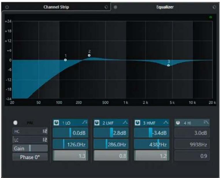 STEINBERG Cubase AI 10 - Configurations de voie - Égaliseur - 1