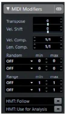 STEINBERG Cubase AI 10 - Section Paramètres MIDI - 1