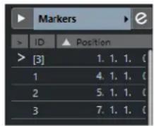 STEINBERG Cubase AI 10 - Inspecteur de la piste Marqueur - 1