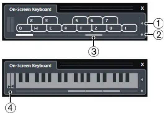 STEINBERG Cubase AI 10 - Options du Clavier à l'écran - 1