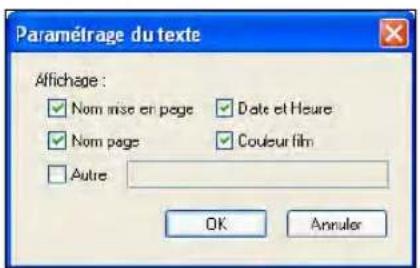 QUARK Print Collection - BOÎTE DE DIALOGUE PARAMÉTRAGE DU TEXTE - 1