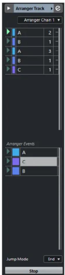 STEINBERG Cubase Pro 11 - Inspecteur de la piste Arrangeur - 1