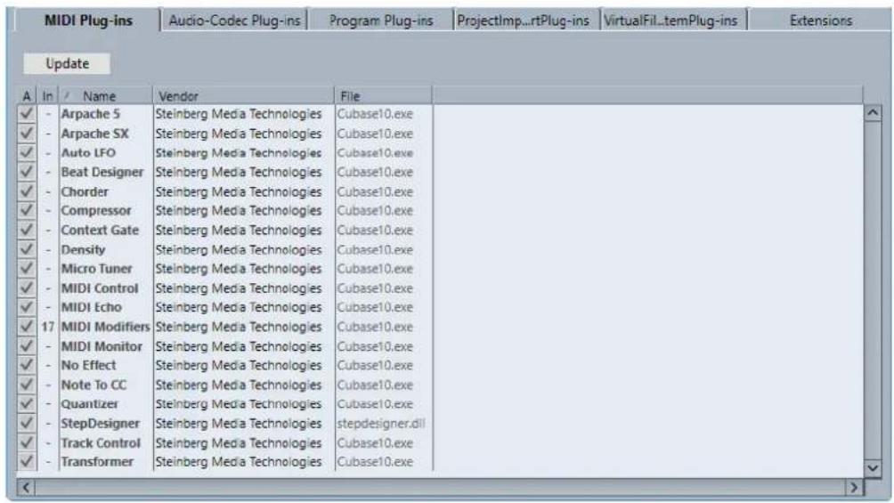 STEINBERG Cubase Pro 11 - Fenêtre Informations sur les composants système - 1
