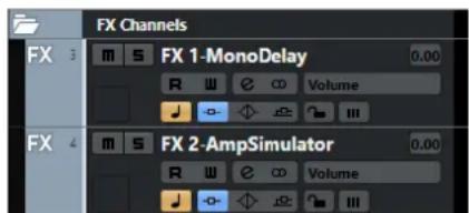STEINBERG Cubase Pro 11 - Pistes de voie FX - 1