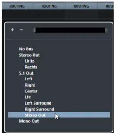 STEINBERG Cubase Pro 11 - Router des voies vers des sous-bus - 1