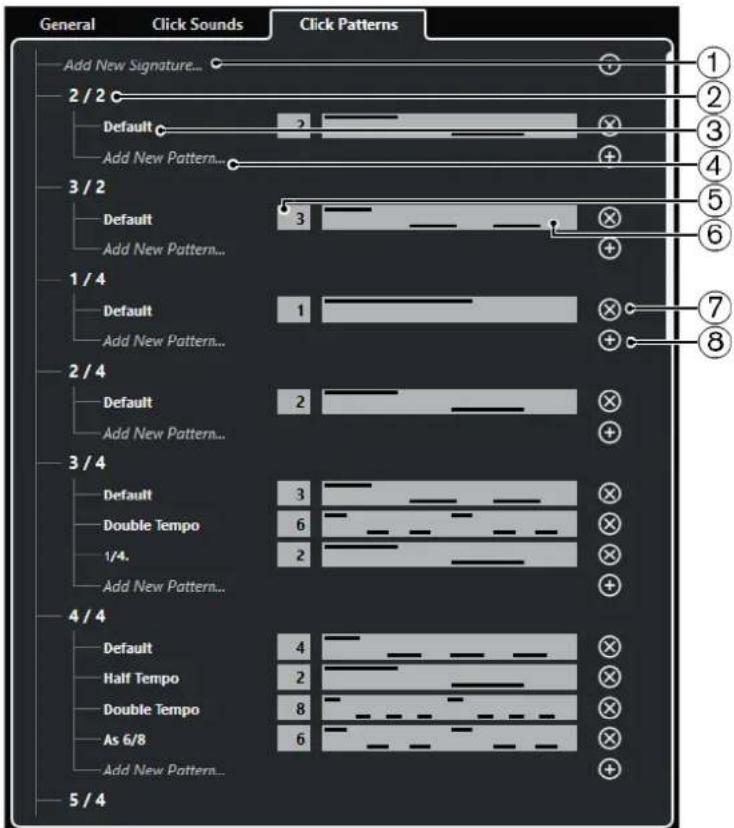STEINBERG Cubase Pro 11 - Onglet Patterns de cli - 1