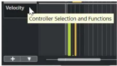 STEINBERG Cubase Pro 11 - Menu Sélection et fonctions de contrôleurs - 1